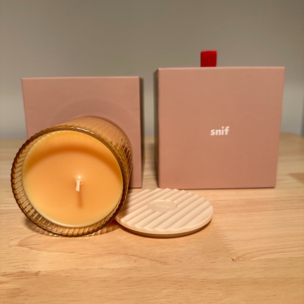 Snif Half Baked Apple Cider Smash Candle 6oz new with box